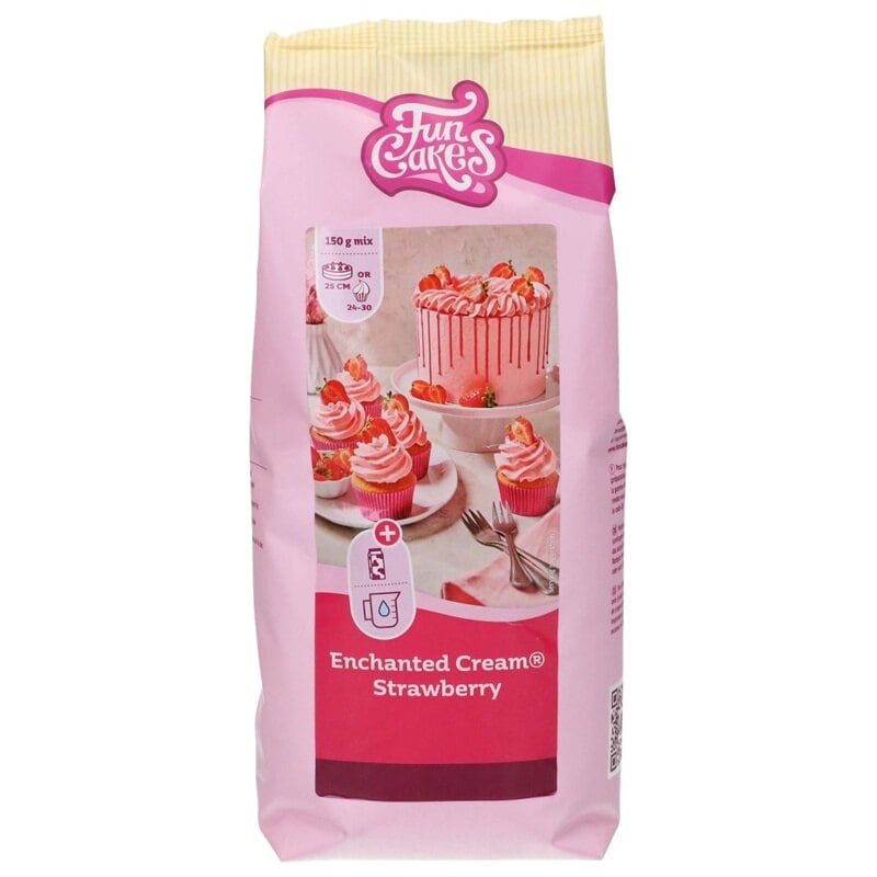 FunCakes Enchanted Cream frostingmix, jordgubb 900 gram