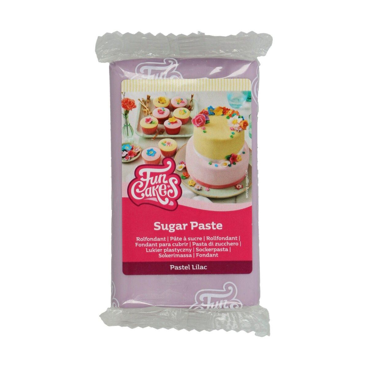 FunCakes - Sockerpasta Ljuslila Pastellfärg 250 gram