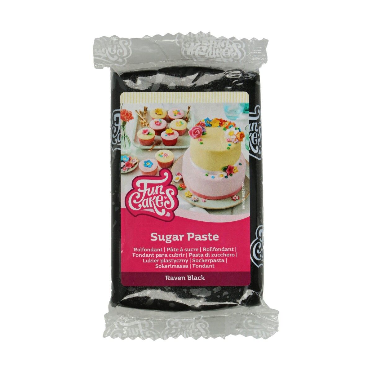 FunCakes - Sockerpasta Svart 250 gram