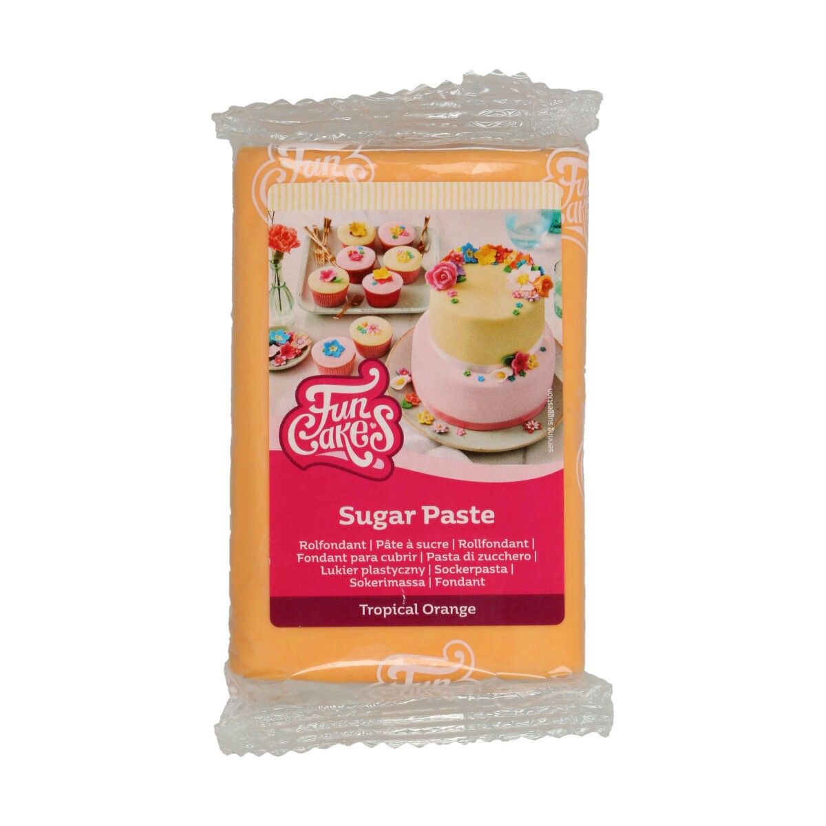 FunCakes - Sockerpasta Tropisk Orange 250 gram