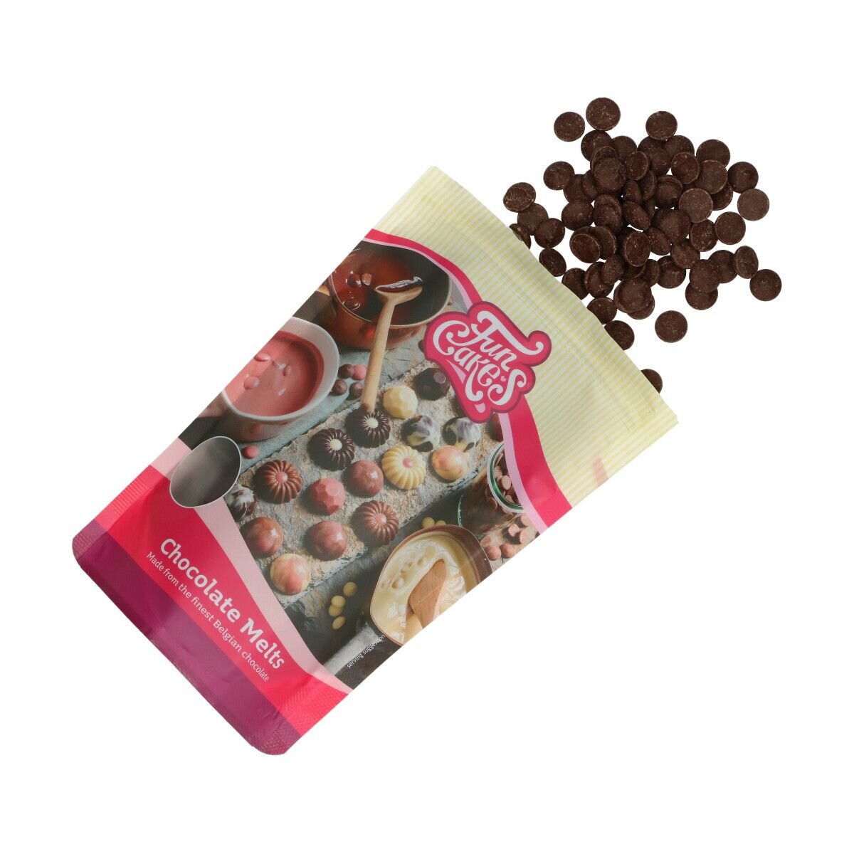 FunCakes - Deco Melts Mörk Choklad 350 gram (BF 2023-01-31)
