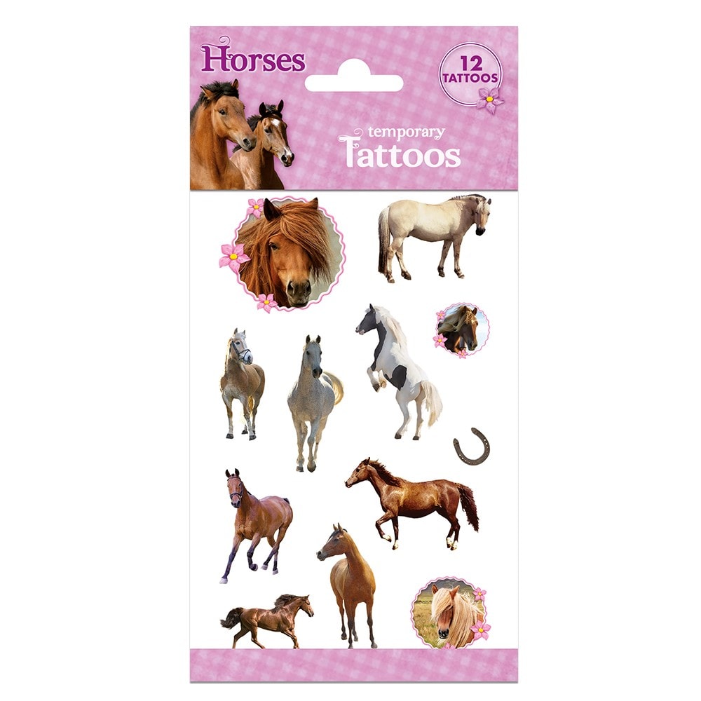 Hästar - Tatueringar 12-pack