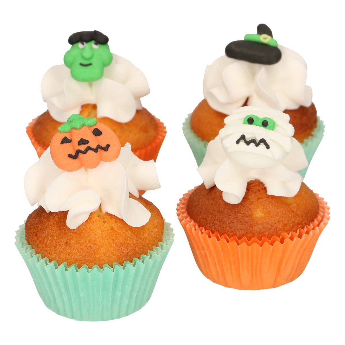 FunCakes - Sockerdekorationer Halloween 12-pack