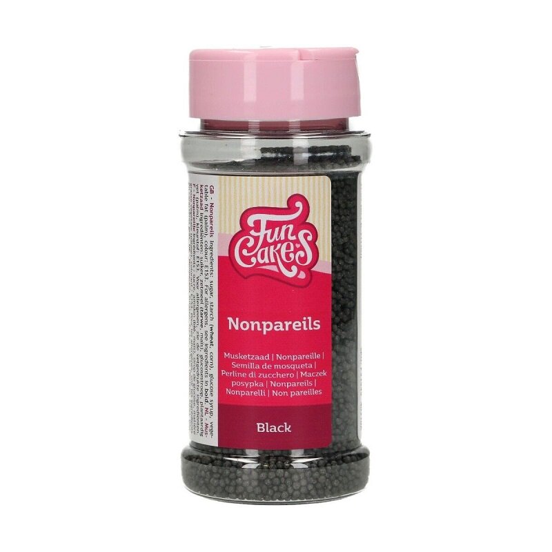 FunCakes - Sockerpärlor Svarta 80 gram