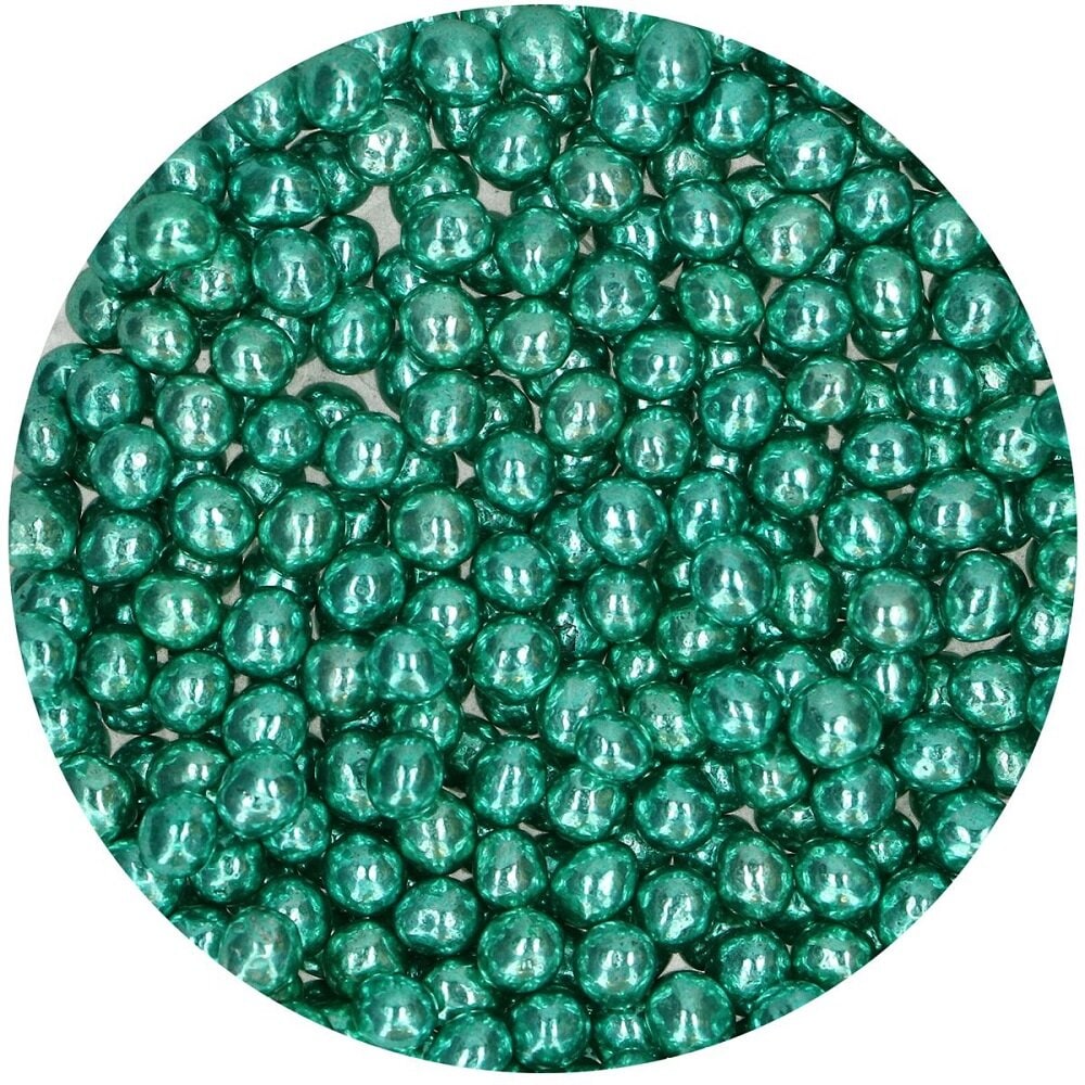 FunCakes - Chokladpärlor Metallic Grön 60 gram