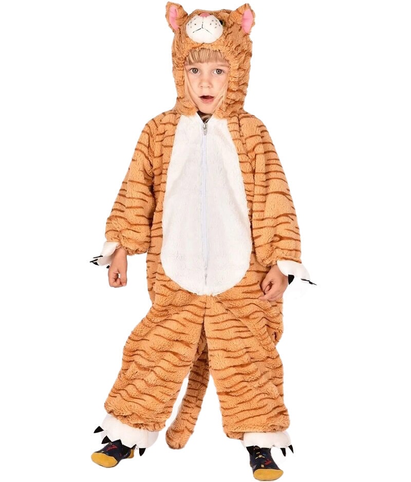 Katt Jumpsuit Maskeraddräkt Barn 4-5 år