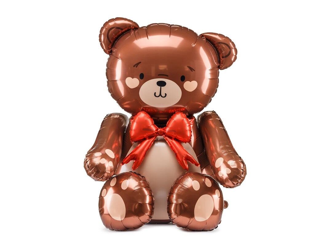 Teddybjörn Stående Folieballong 88 cm