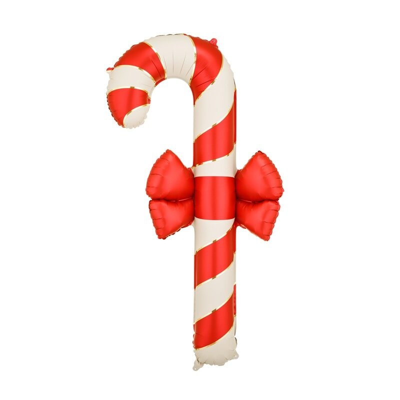Folieballong Polkagris med rosett 131 cm