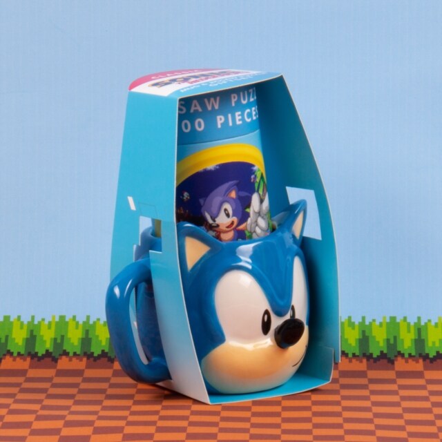 Sonic the Hedgehog - Presentkit med Pussel och Porslinsmugg