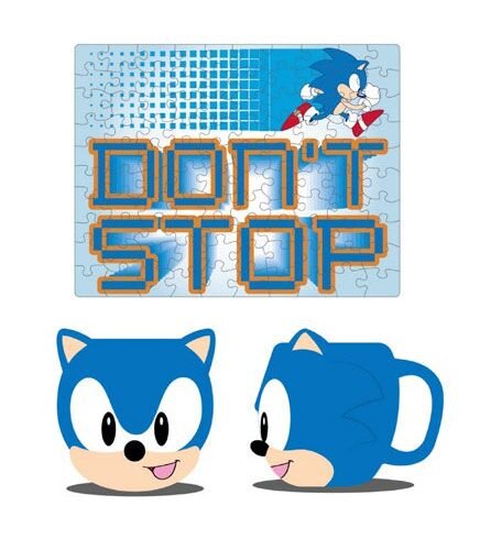 Sonic the Hedgehog - Presentkit med Pussel och Porslinsmugg
