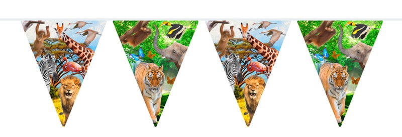 Tropisk Safari - Flaggirlang 10 meter
