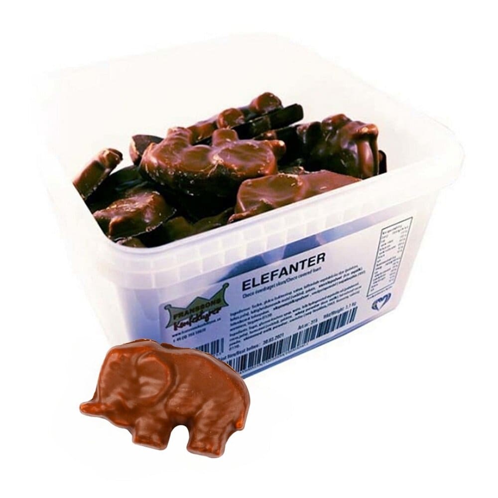 Chokladelefanter Storpack 1,1 kg