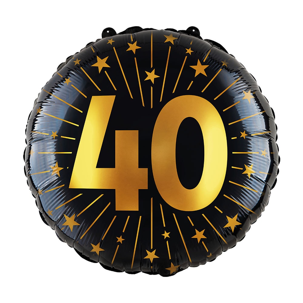 Folieballong Guld 40 år
