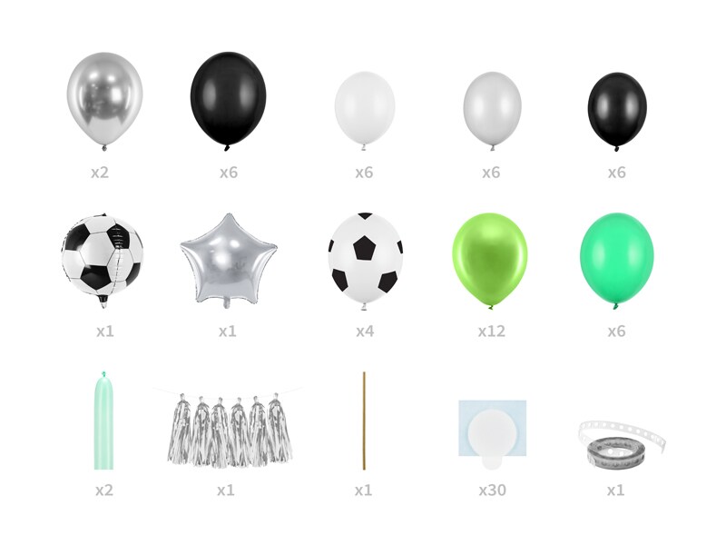 DIY Deluxe Ballongbåge - Fotboll