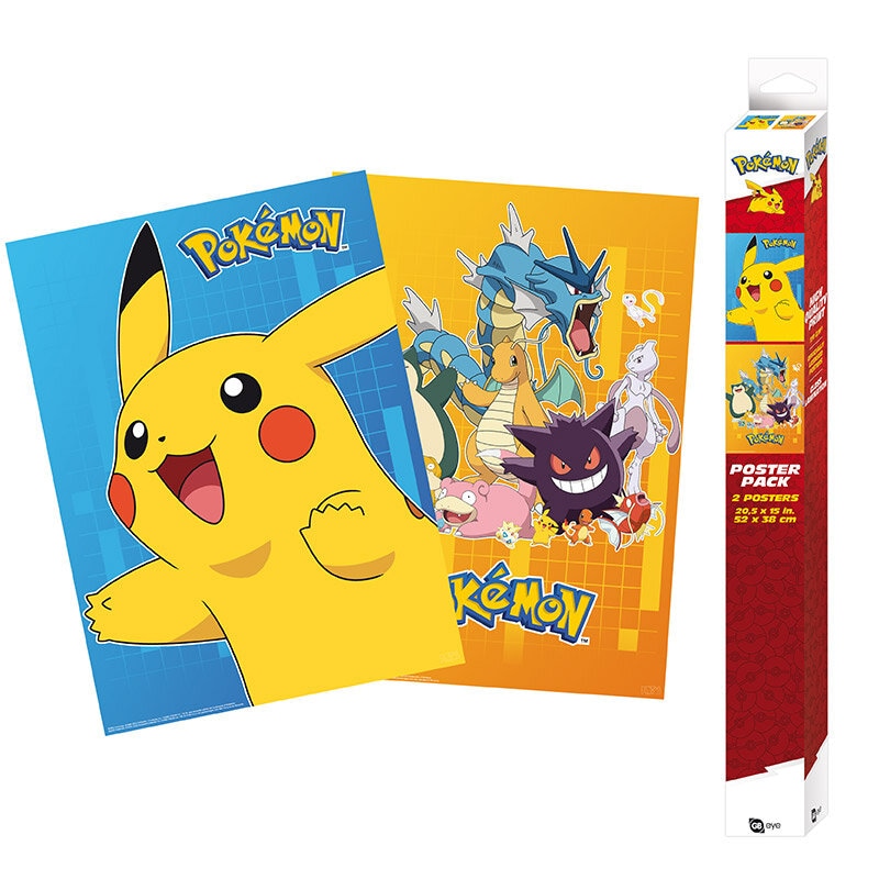 Pokémon - Posters Colourful Characters Chibi 2-pack
