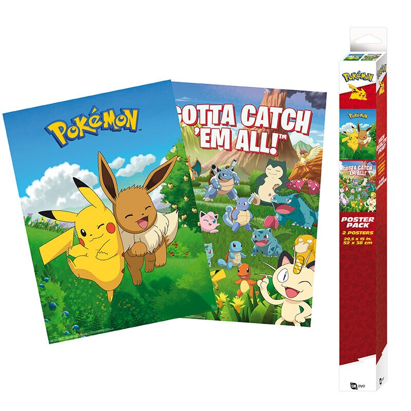 Pokémon - Posters Chibi Environments 2-pack