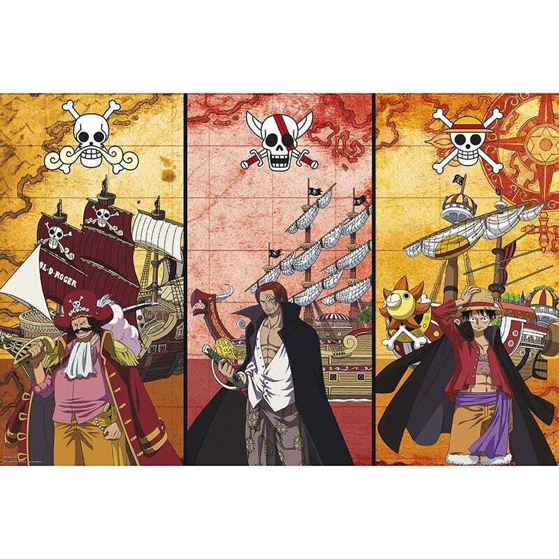 Poster - One Piece Captains & Boats 61 x 91,5 cm