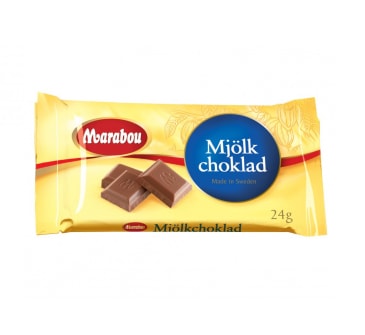 Marabou mjölkchoklad 24 gram styckvis