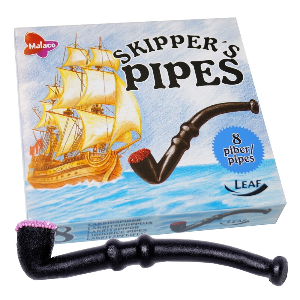 Skippers Lakritspipor Original 8-pack