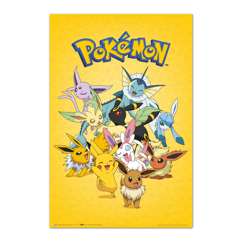 Poster - Pokémon Eevee Evolutions 61 x 91,5 cm