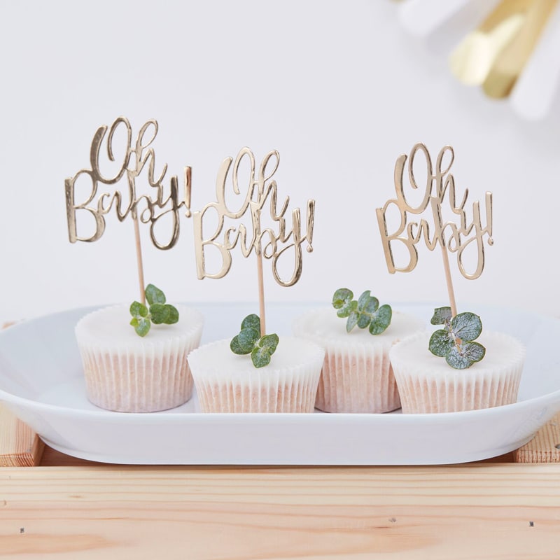 Oh Baby - Cake Toppers 12-pack