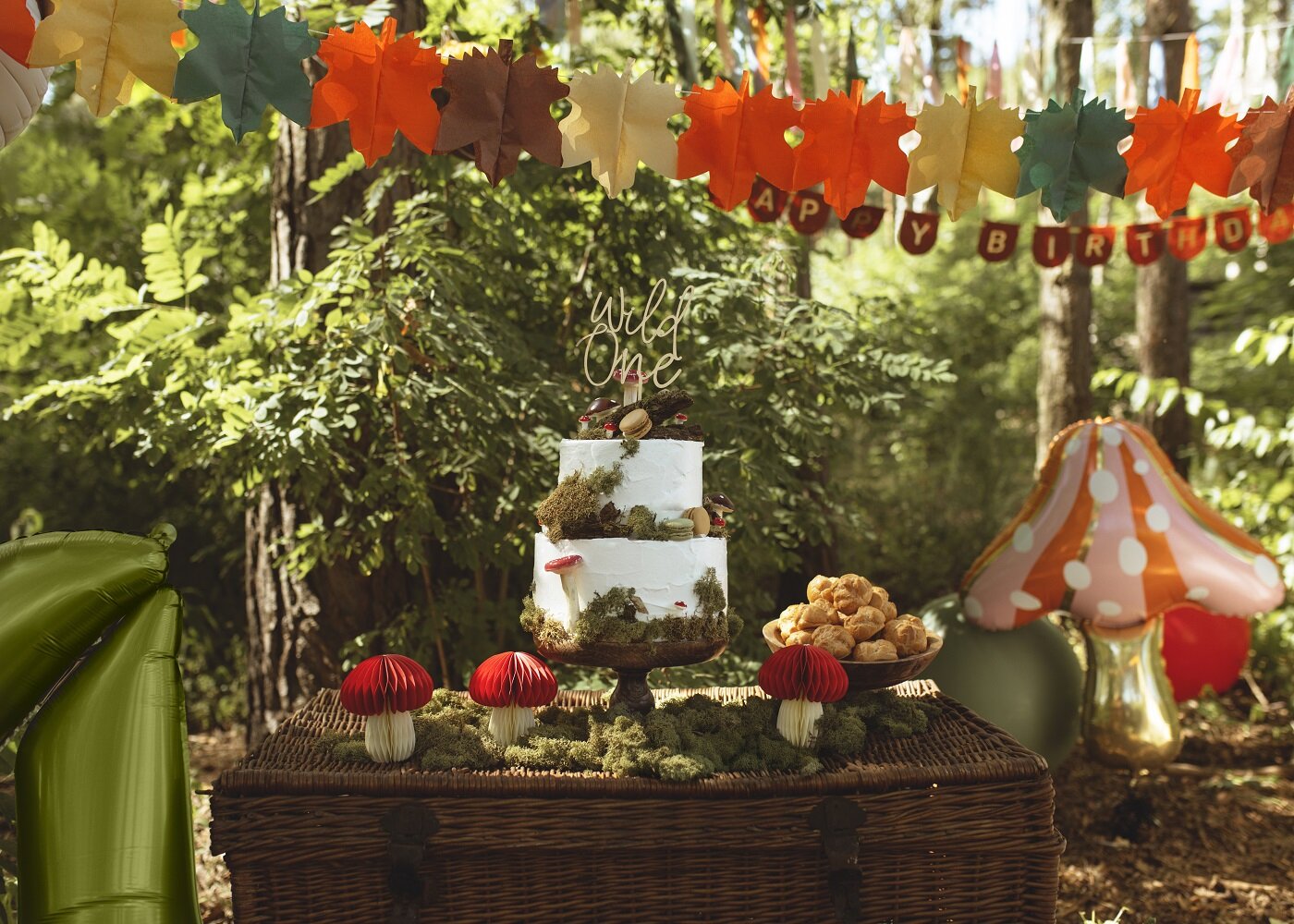 Girlang med höstlöv 3 meter