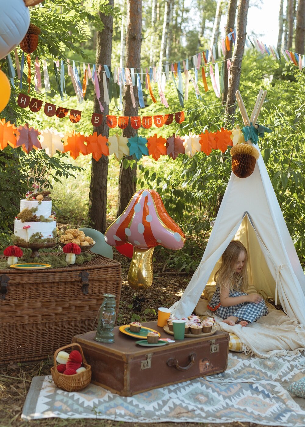 Girlang med höstlöv 3 meter