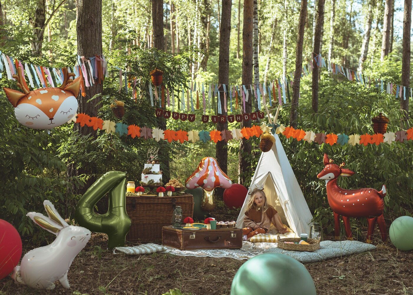 Girlang med höstlöv 3 meter