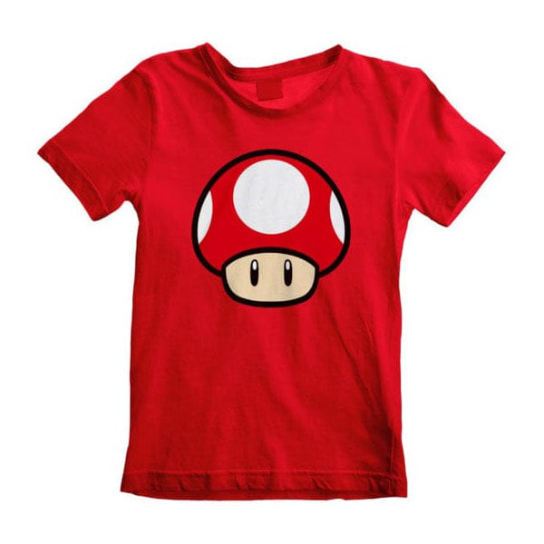 Super Mario Bros, T-Shirt Red Mushroom Barnstorlek 5-6 år