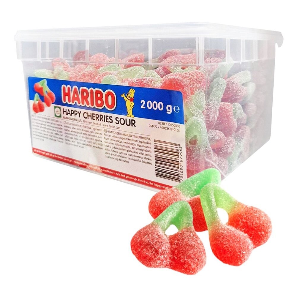 Haribo Happy Cherries Sura Storpack 2 kg