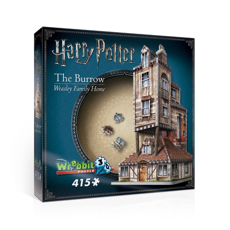 415 Pieces Harry Potter The Burrow Ron Weasley Family Home 3D Jigsaw Puzzle 