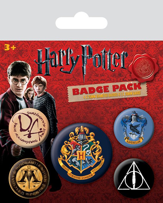 Harry Potter - Knappar 5-pack 