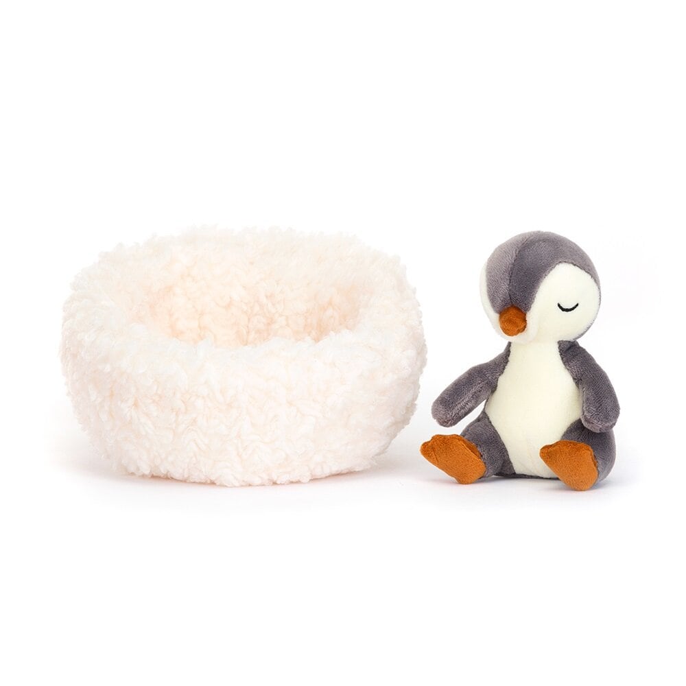 Jellycat - Pingvin med rede 14 x 13  cm