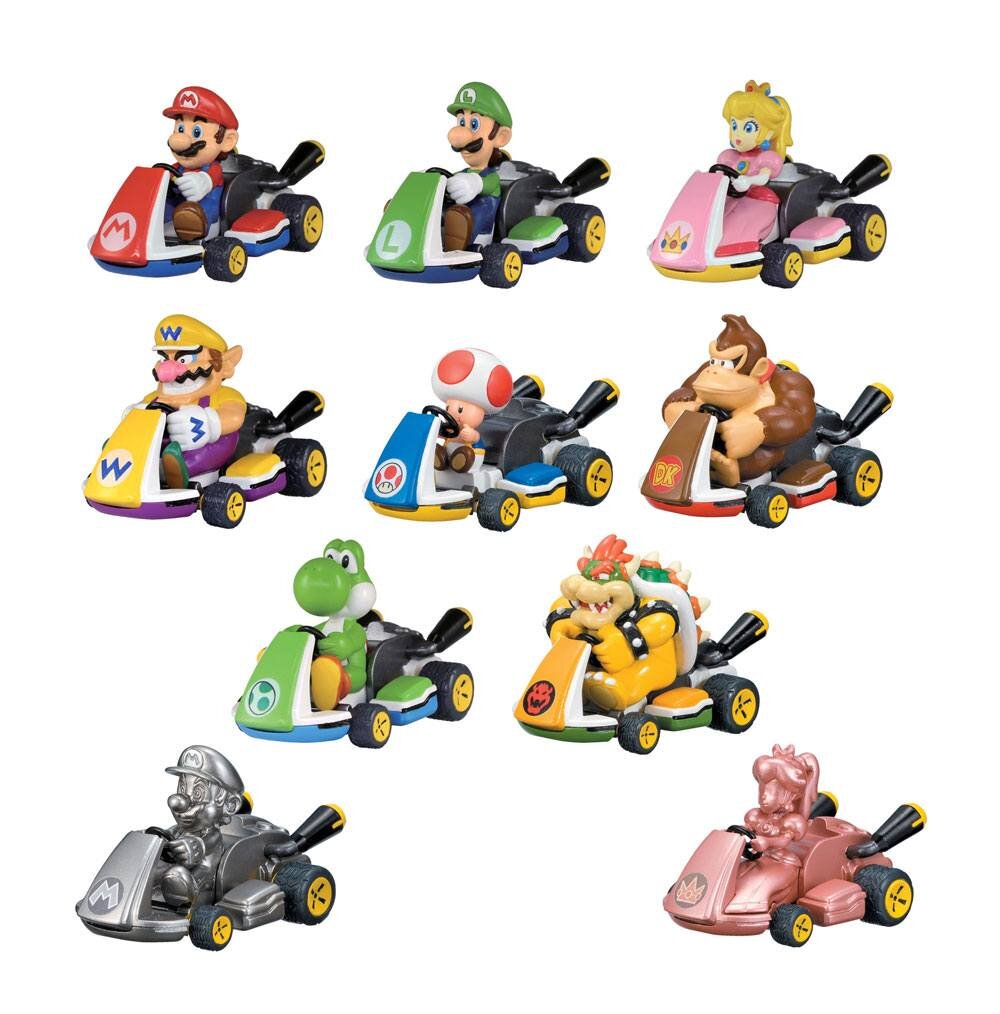 Super Mario, Mystery Pack Figurer Mario Kart osorterade