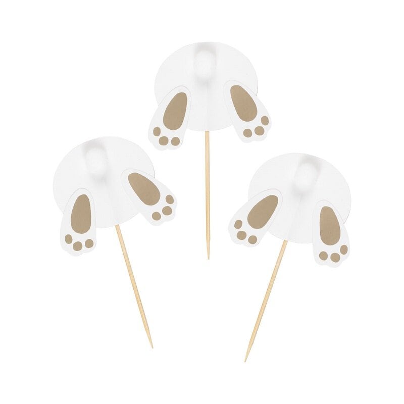 Cake Toppers Kaninfötter 6-pack
