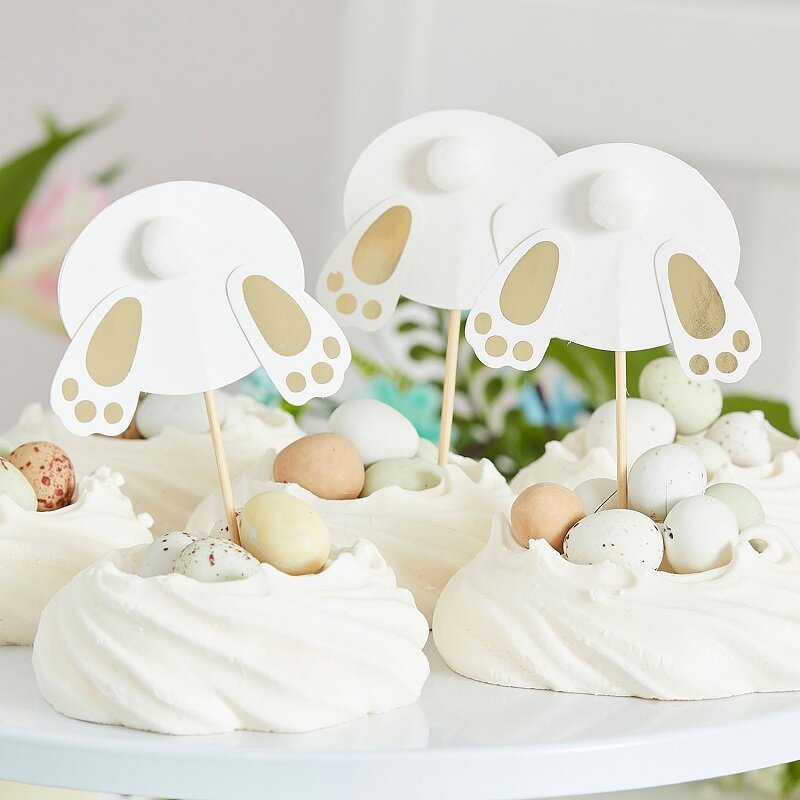 Cake Toppers - Skuttande kaniner 6-pack