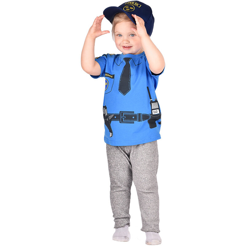 Polis T-shirt Barnstorlek 3-6 år