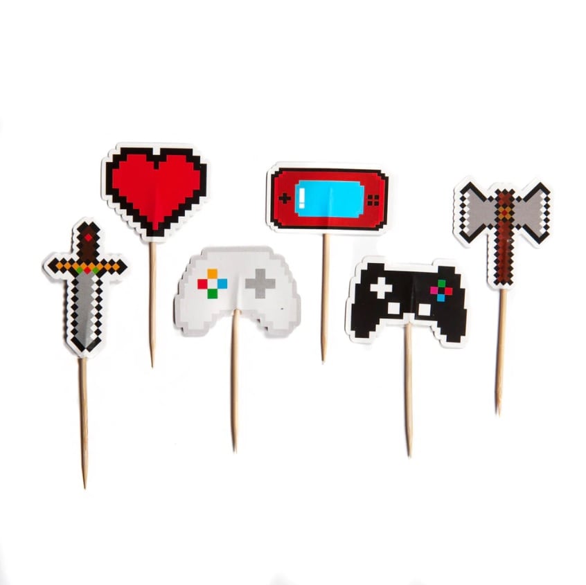 Cake Toppers - Gaming Party 12-pack