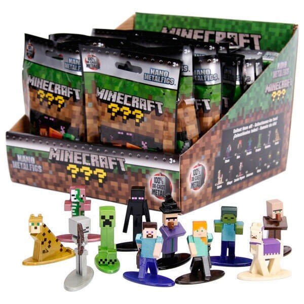 Minecraft - Nano metallfigurer Blind Pack 4 cm osorterade