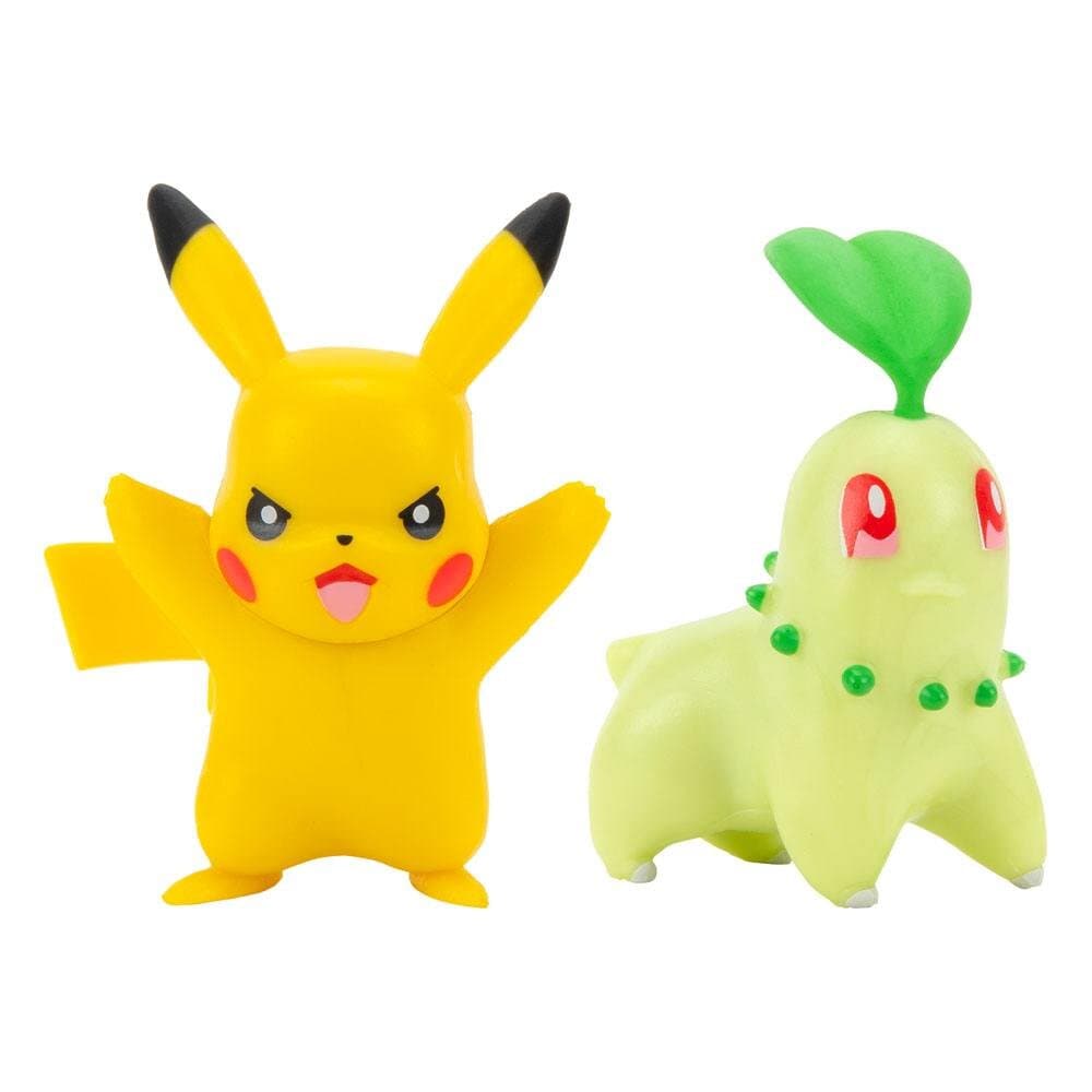 Pokémon - Stridsfigurer 2-pack Chikorita & Pikachu