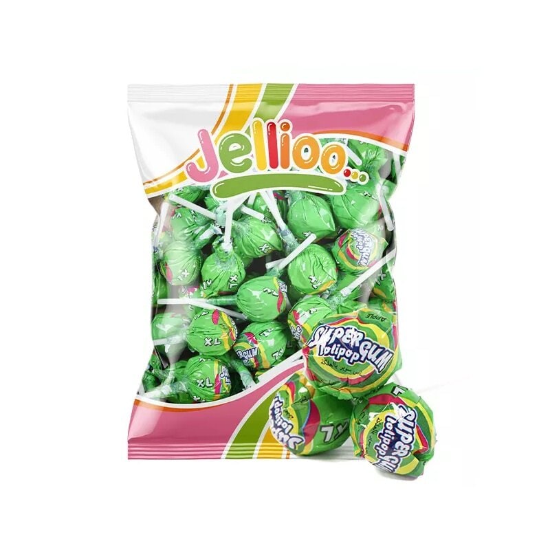 Super Gum Lollipop Green Apple 53-pack