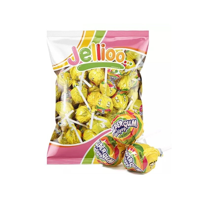 Super Gum Lollipop Lemon 53-pack
