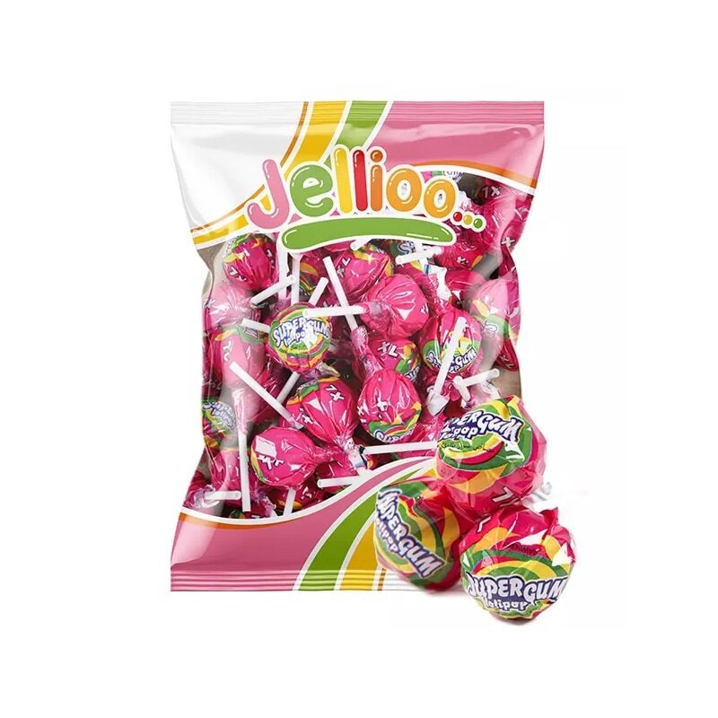 Super Gum Lollipop Strawberry 53-pack