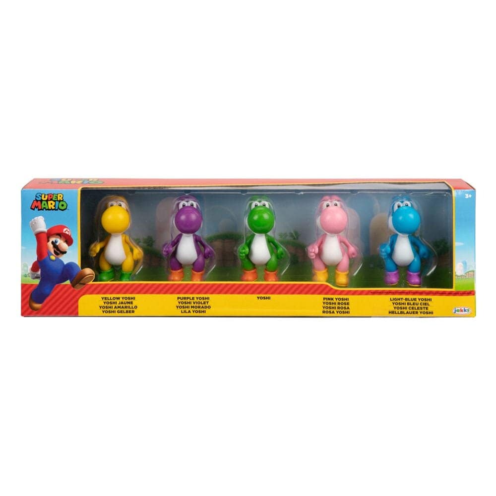 Super Mario Bros - Samlarfigurer Yoshi 5-pack