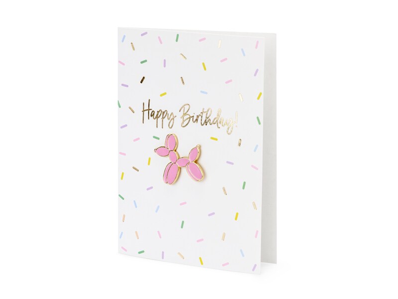 Kort med kuvert - Happy Birthday