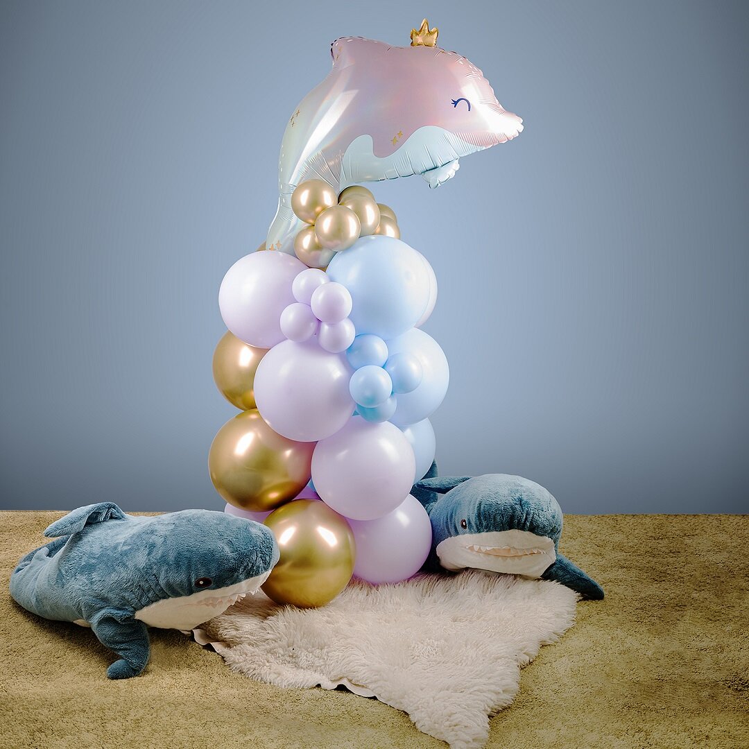 Skimrande Delfin Ballongkit