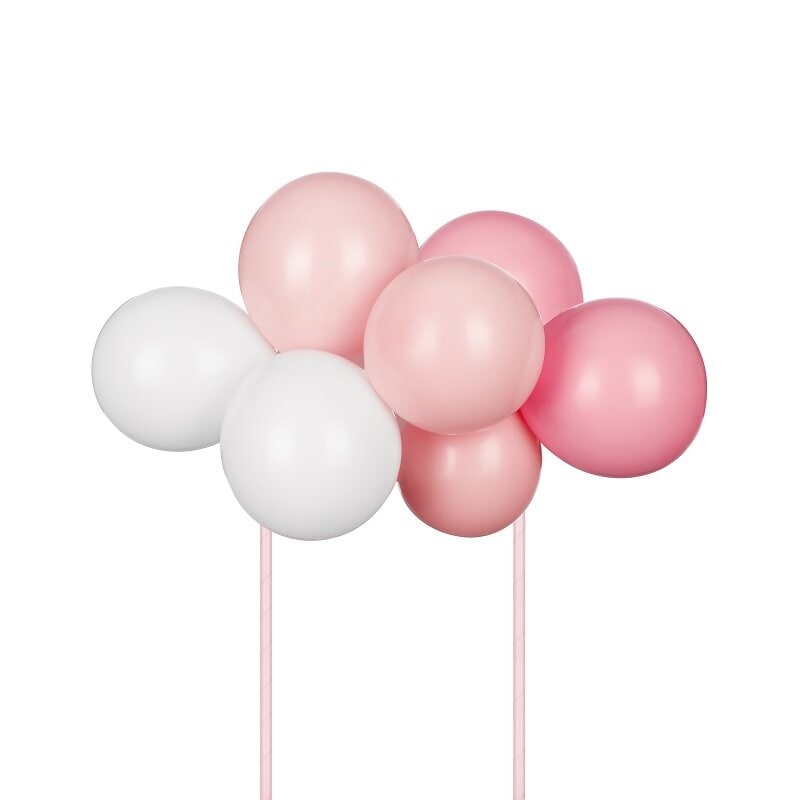 Cake Topper Ballongset Rosa
