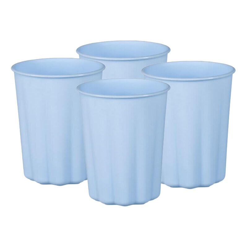 Plastmuggar, Pastellblå 220 ml 4-pack