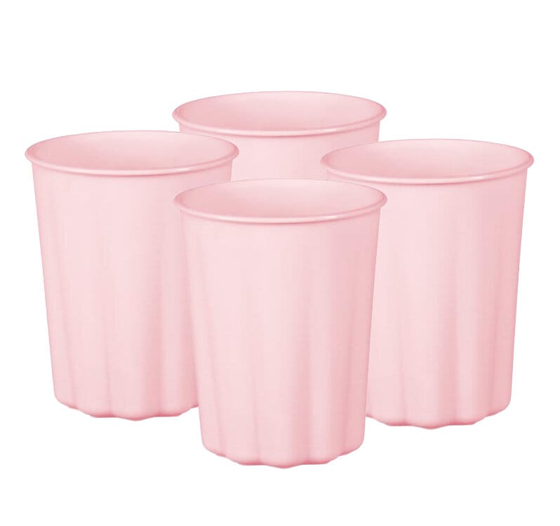 Plastmuggar, Pastellrosa 220 ml 4-pack