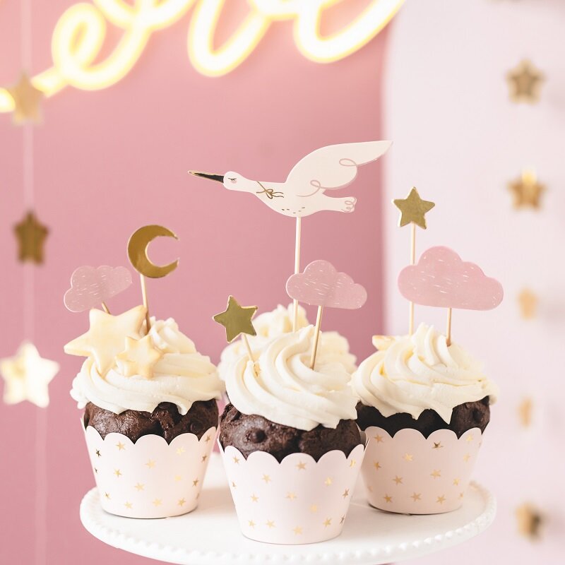 Cake Toppers - Stork 7-pack